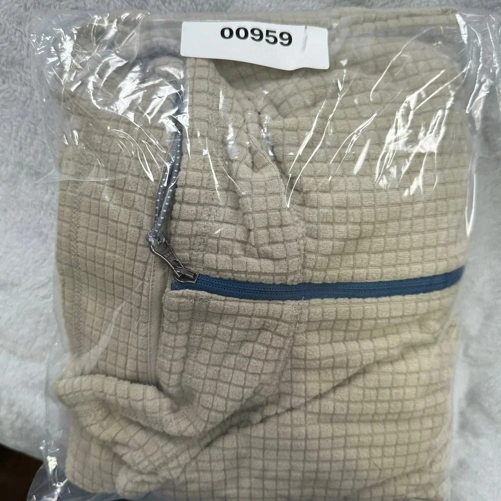 Southern Marsh Fieldtec Pullover Mens 2XL Tan Waffle Grid Quarter Zip Fleece Top